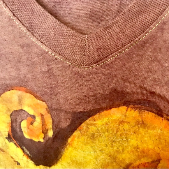 NWOT-  Eclectic Hand Painted T-Shirt - Picture 3 of 4